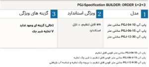 جدول روتور PGJ